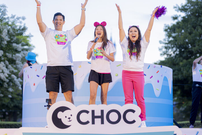 Grateful Patient Kara with her parents at the 2024 CHOC Walk