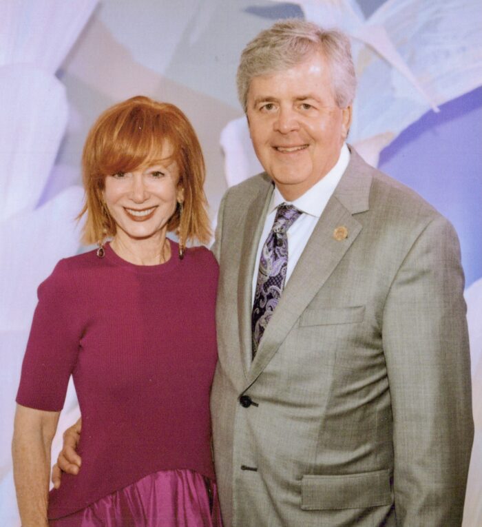 Sherry Phelan (left) with John Phelan (right)