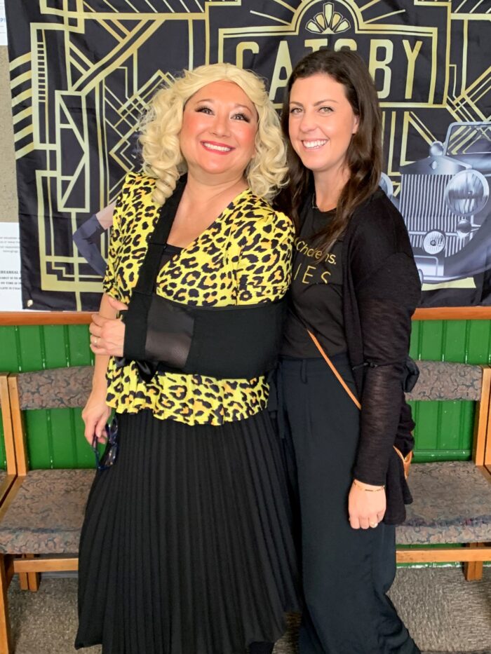 Denise in a blonde wig at the CHOC Follies